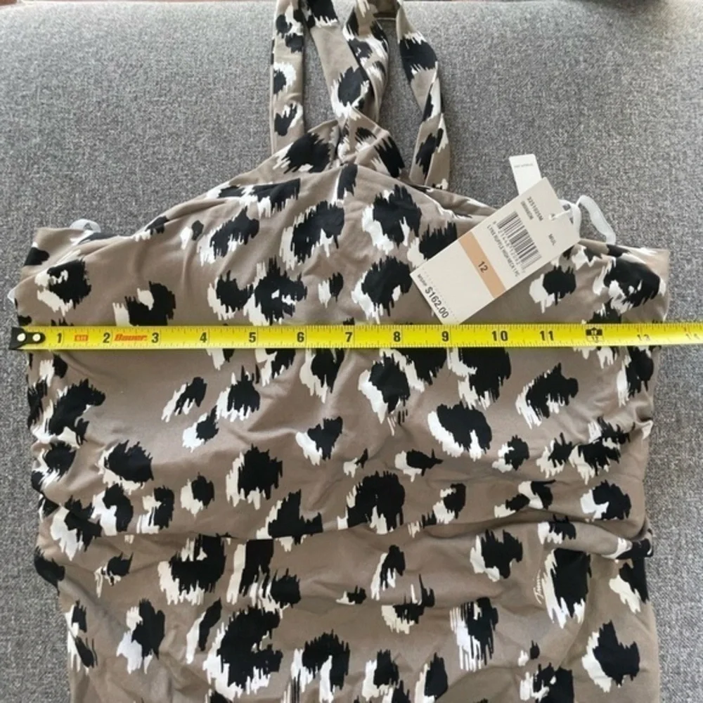 Trina Turk Reversible Lynx High Neck‎ Maillot One Piece Swimsuit